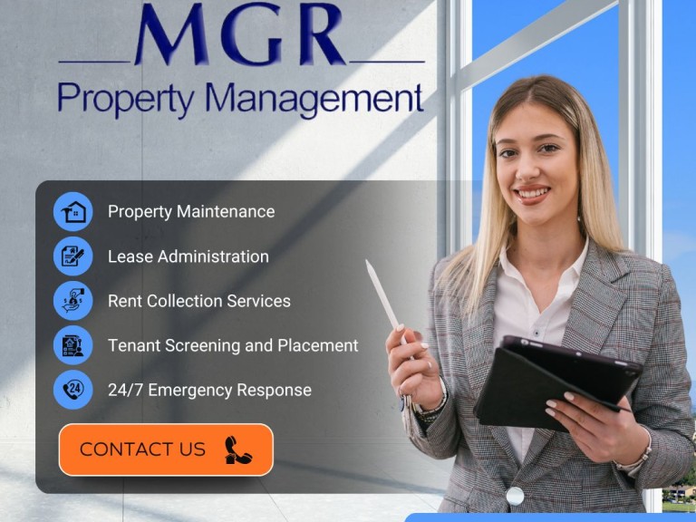 Blue Photo Property Management Service Instagram Post